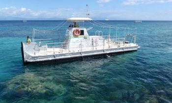 Semi-submersible boat at the Great Barrier Reef