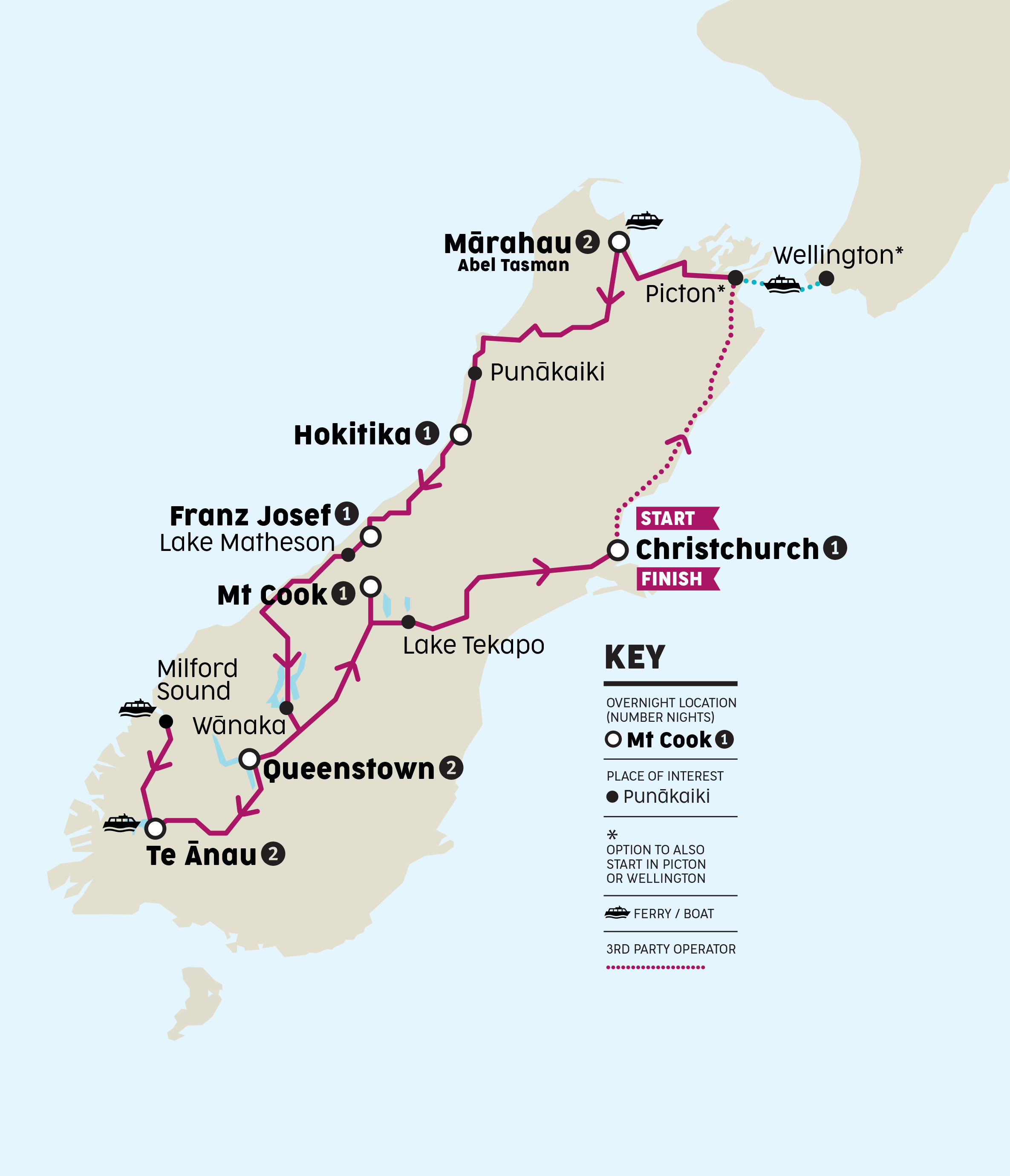 Stray NZ Map TAKAHE
