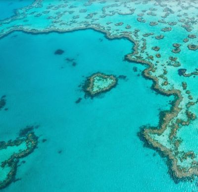 Scenic flight over the Great Barrier Reef