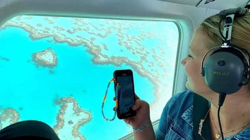 Scenic flight over Great Barrier Reef