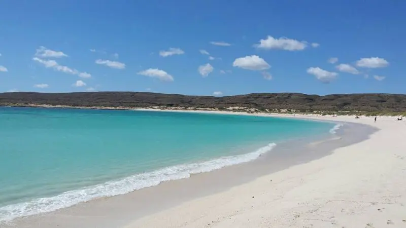 Experience pristine turquoise waters and gentle waves along breathtaking sandy beaches on the 6 Day Perth to Exmouth Tour.