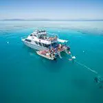 ocean freedom boat in the ocean