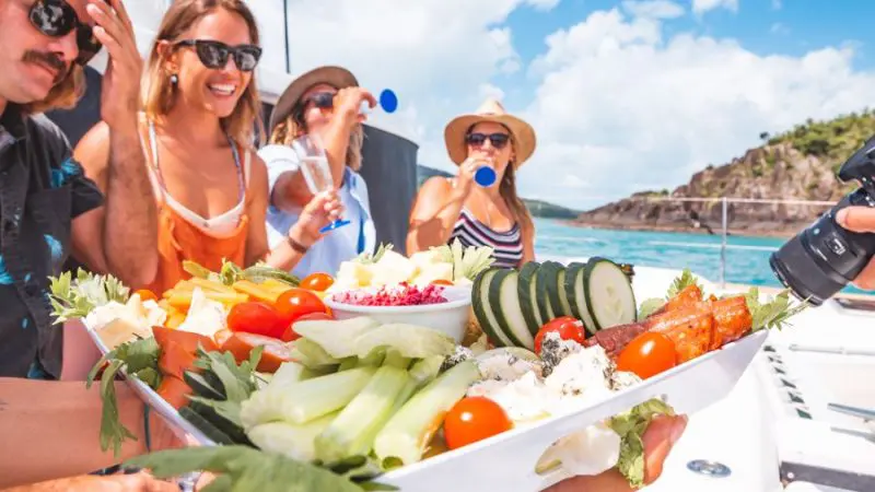 Whitsundays Getaway sailing boat food