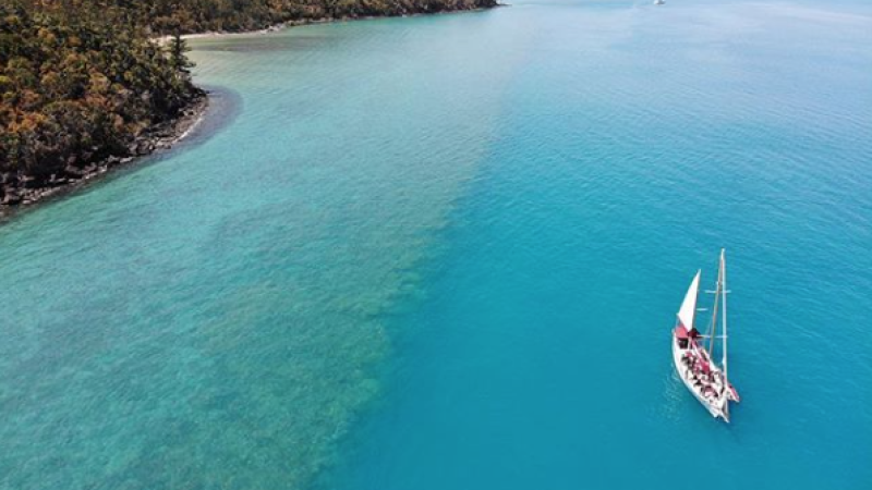 Sailing boat at whitsundays