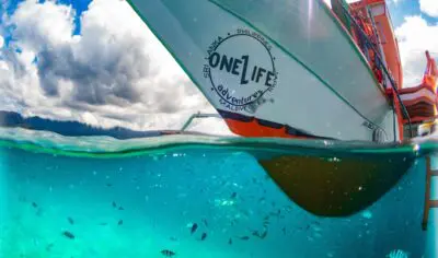 @adventure.shane our boat in Port Barton