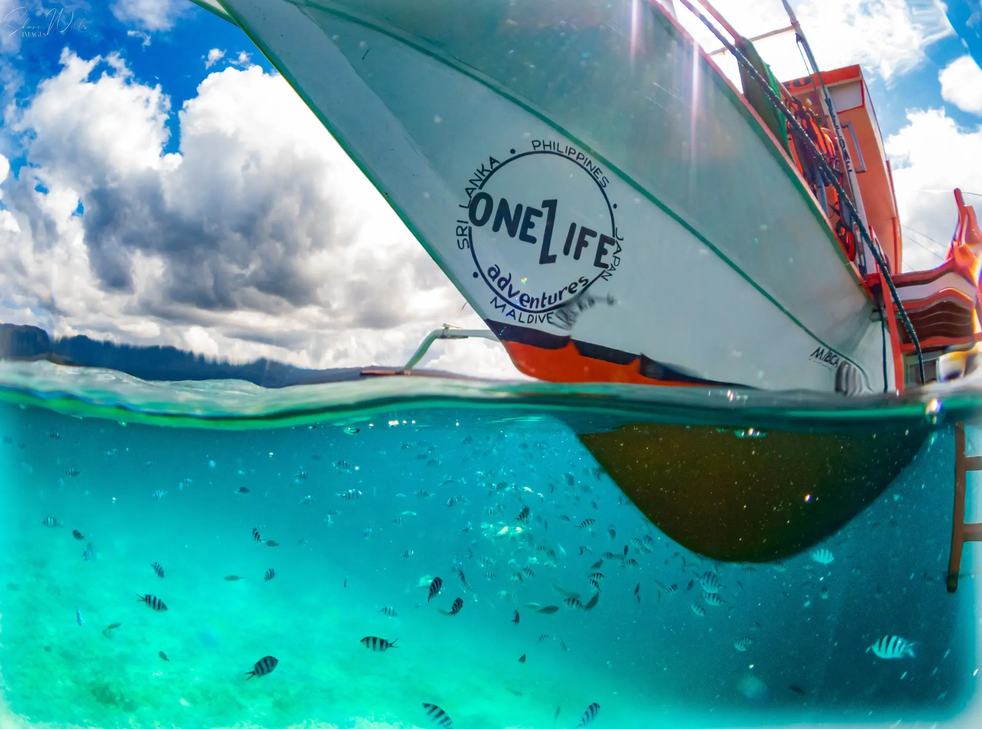 @adventure.shane our boat in Port Barton