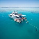 ocean freedom boat in the ocean