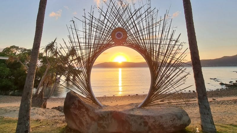 sunset at the beach