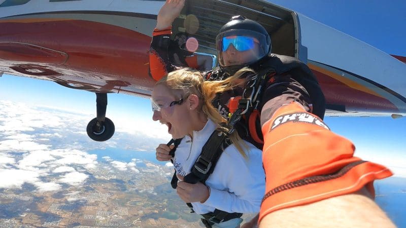 Experience the thrill of tandem skydiving over the Great Ocean Road, reaching up to 15,000ft with premium extras included.
