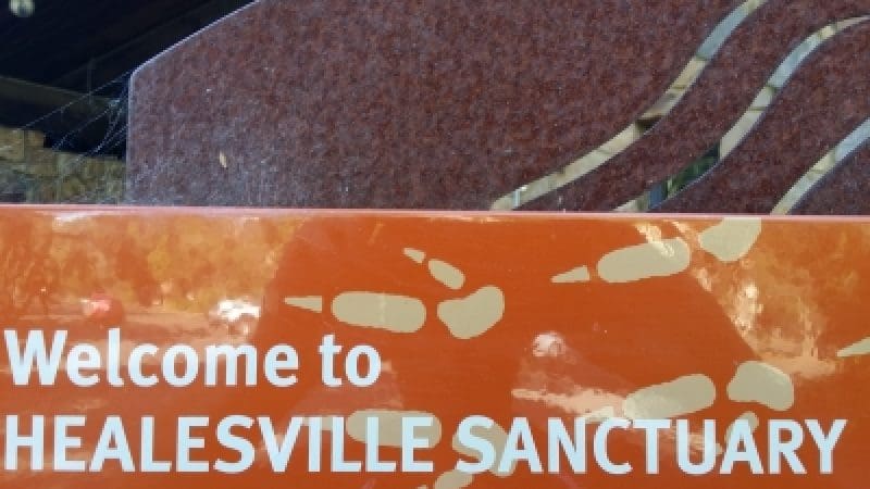 Entrance sign reading 