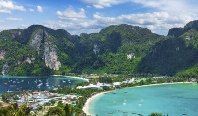 Thailand islands and white sand beaches.